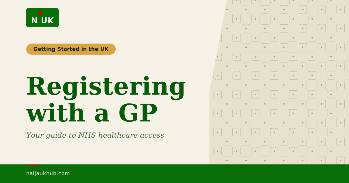 Registering for a GP as a nigerian in UK