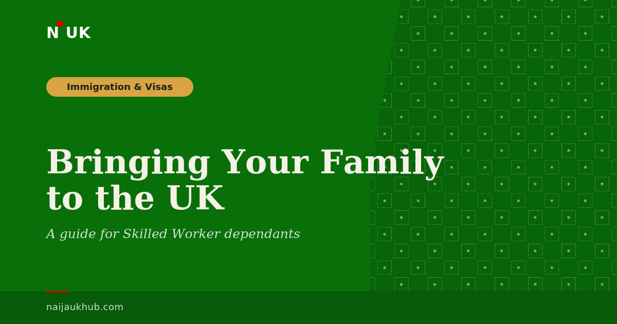 bringing dependant to the UK from nigeria